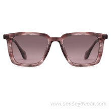 Luxury Women Shades Bevel Acetate Polarized Sunglasses